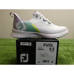 FootJoy Fuel Womens Ladies Golf Shoes Size 8.5 M White/Green #90684 NEW